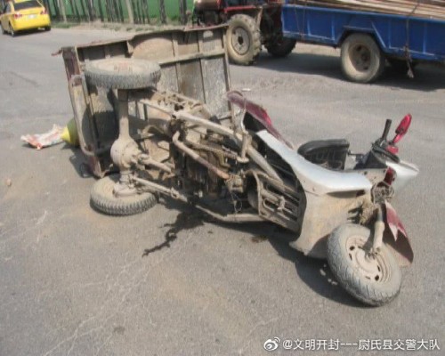 尉氏一司机醉驾撞上三轮车 致1死1伤