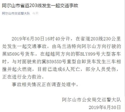 图片来源：内蒙古阿尔山市公安局交通管理巡逻警察大队微信公众号