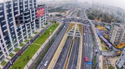 杭州紫金港隧道和余杭塘路二期通车