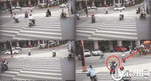 抓拍系统拍摄到闯红灯的行为后，会在显示屏上滚动播放
