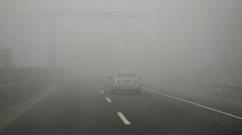 开车“雾”必小心，烟台交警雨雾天执勤保平安！