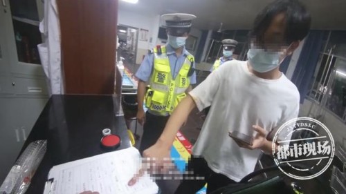 赣州一小伙深夜醉驾逆行恰遇交警，还问：“大概扣多少分？”