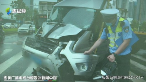 油门当刹车肇事后逃逸 惠州交警苦劝司机终自首